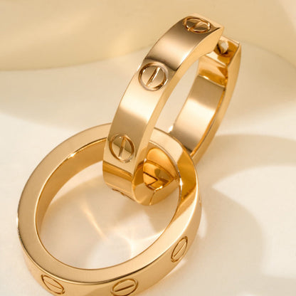 [LOXURA]LOVE 3.3MM DANGLE EARRINGS