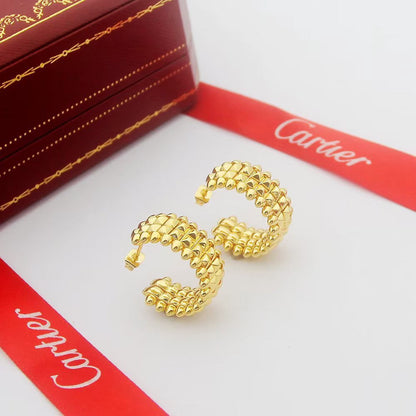 [LOXURA]CLASH 9.2MM DOUBLE ROW EARRINGS