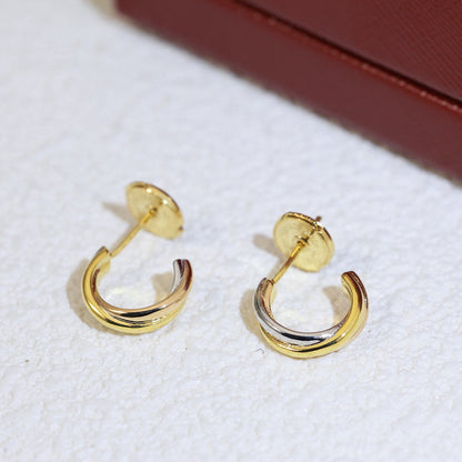 [LOXURA]TRINITY ON DIAMOND MINI EARRINGS