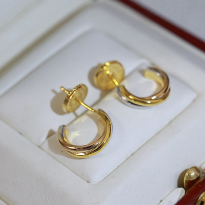 [LOXURA]TRINITY ON DIAMOND MINI EARRINGS