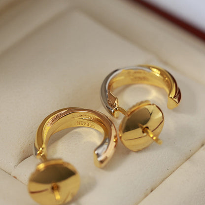 [LOXURA]TRINITY ON DIAMOND MINI EARRINGS