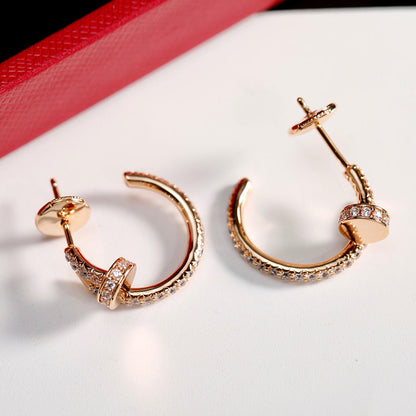[LOXURA]JUSTE FULL DIAMOND SMALL EARRINGS