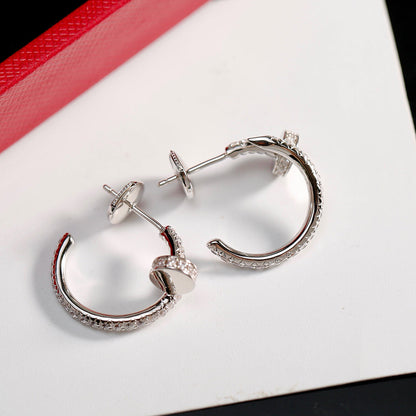[LOXURA]JUSTE FULL DIAMOND SMALL EARRINGS