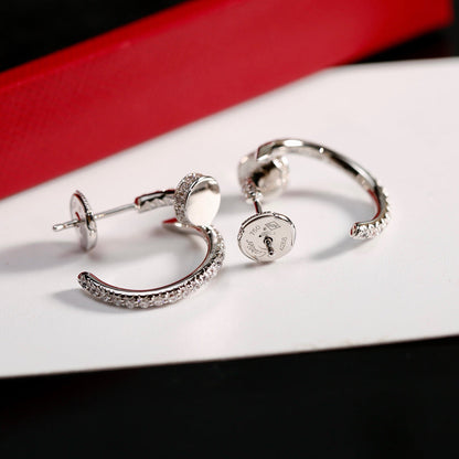 [LOXURA]JUSTE FULL DIAMOND SMALL EARRINGS