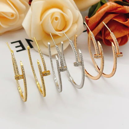 [LOXURA]JUSTE FULL DIAMOND LARGE EARRINGS