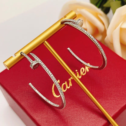[LOXURA]JUSTE FULL DIAMOND LARGE EARRINGS