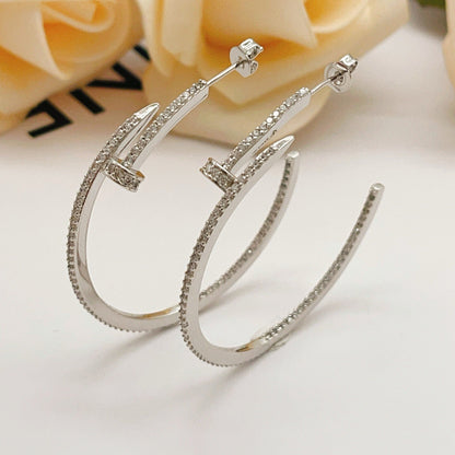 [LOXURA]JUSTE FULL DIAMOND LARGE EARRINGS