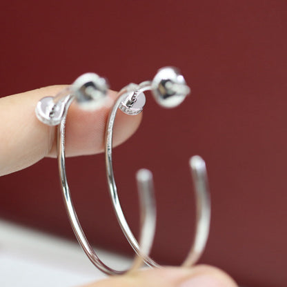 [LOXURA]JUSTE HALF DIAMOND LARGE EARRINGS
