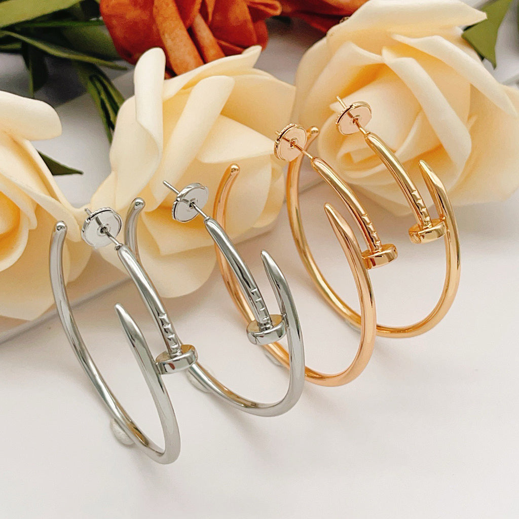 [LOXURA]JUSTE NO DIAMOND LARGE EARRINGS