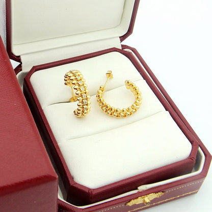 [LOXURA]CLASH FULL DIAMOND MEDIUM EARRINGS