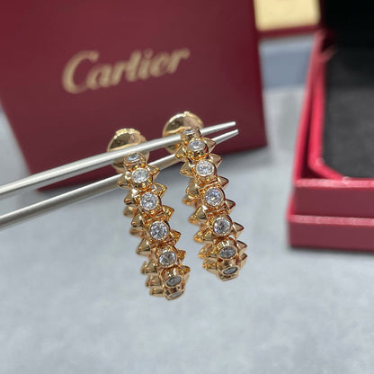 [LOXURA]CLASH FULL DIAMOND MEDIUM EARRINGS
