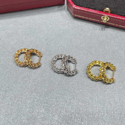 [LOXURA]CLASH MINI HOOP EARRINGS