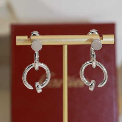 [LOXURA]JUSTE NO DIAMOND DOUBLE EARRINGS