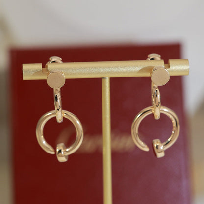 [LOXURA]JUSTE NO DIAMOND DOUBLE EARRINGS