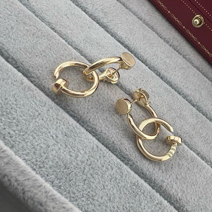[LOXURA]JUSTE NO DIAMOND DOUBLE EARRINGS