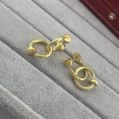 [LOXURA]JUSTE NO DIAMOND DOUBLE EARRINGS