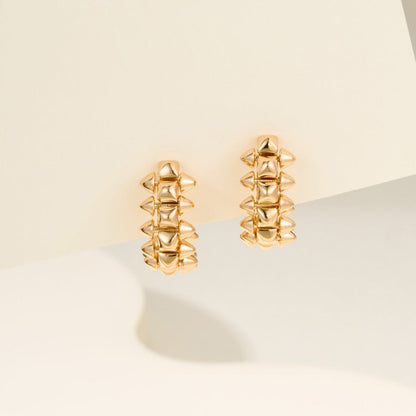 [LOXURA]CLASH MINI HOOP EARRINGS