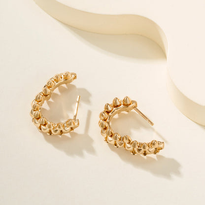[LOXURA]CLASH MINI HOOP EARRINGS