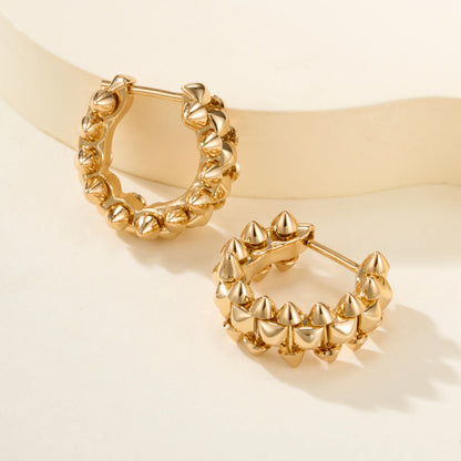 [LOXURA]CLASH MINI HOOP EARRINGS