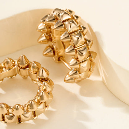 [LOXURA]CLASH MINI HOOP EARRINGS