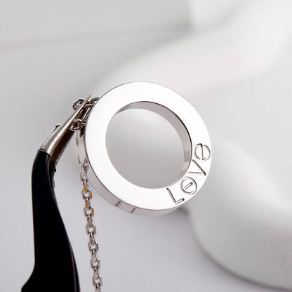 [LOXURA]LOVE NECKLACE 16MM  FULL DIAMOND