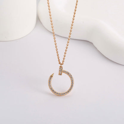[LOXURA]JUSTE NECKLACE FULL DIAMOND