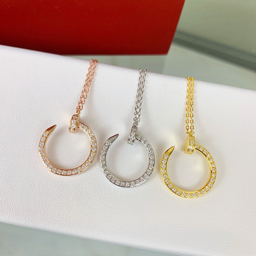 [LOXURA]JUSTE NECKLACE FULL DIAMOND