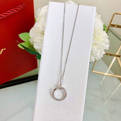 [LOXURA]JUSTE NECKLACE FULL DIAMOND