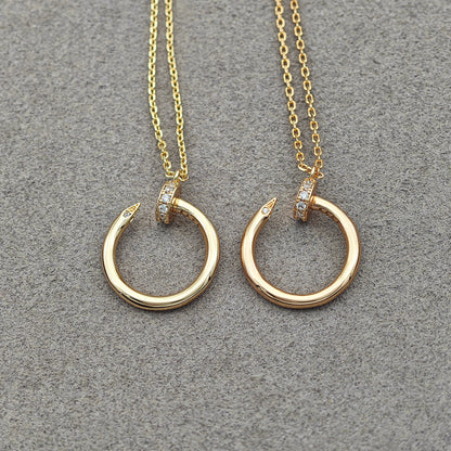 [LOXURA]JUSTE NECKLACE HALF DIAMOND