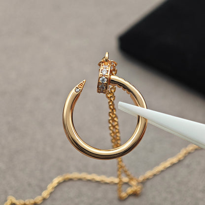 [LOXURA]JUSTE NECKLACE HALF DIAMOND
