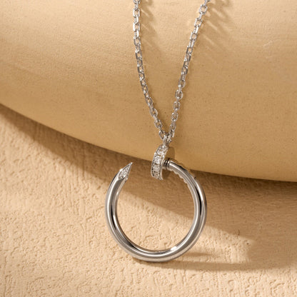 [LOXURA]JUSTE NECKLACE HALF DIAMOND