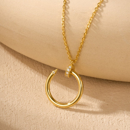 [LOXURA]JUSTE NECKLACE HALF DIAMOND