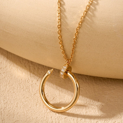 [LOXURA]JUSTE NECKLACE HALF DIAMOND
