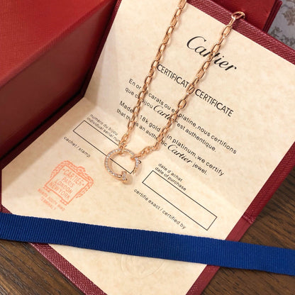 [LOXURA]JUSTE NECKLACE FULL DIAMONDS