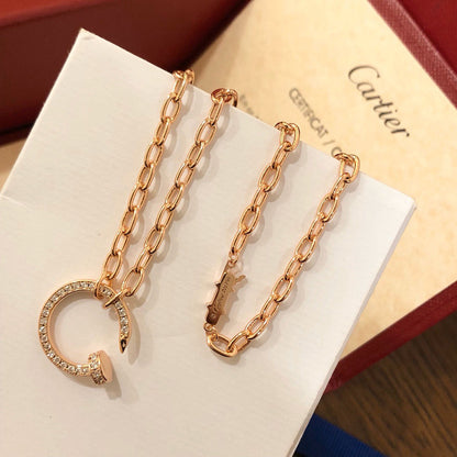 [LOXURA]JUSTE NECKLACE FULL DIAMONDS