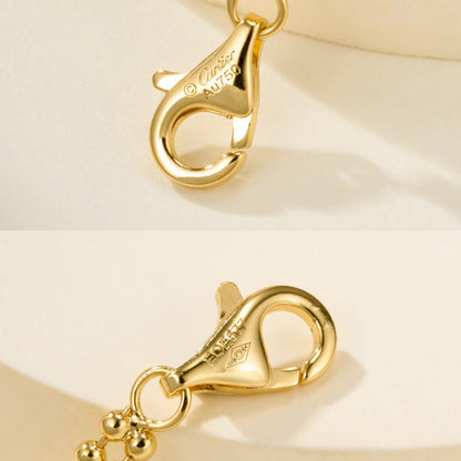 [LOXURA]TRINITY LARGE FULL DIAMOND  NECKLACE