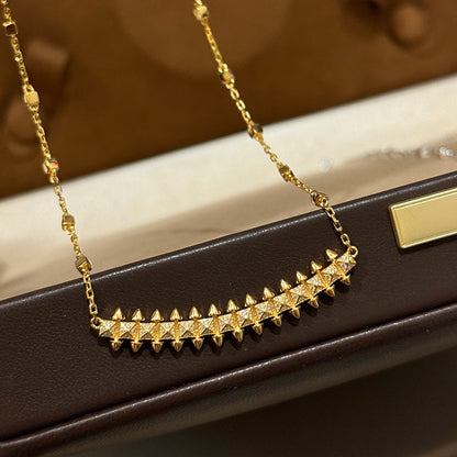 [LOXURA]CLASH  SMALL FULL DIAMOND NECKLACE