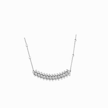 [LOXURA]CLASH  SMALL FULL DIAMOND NECKLACE
