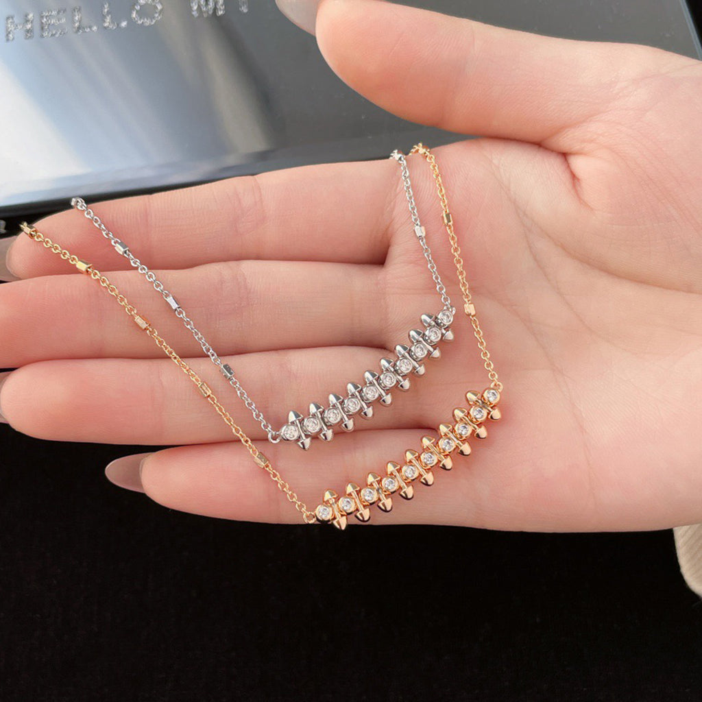 [LOXURA]CLASH  MEDIUM DIAMOND NECKLACE