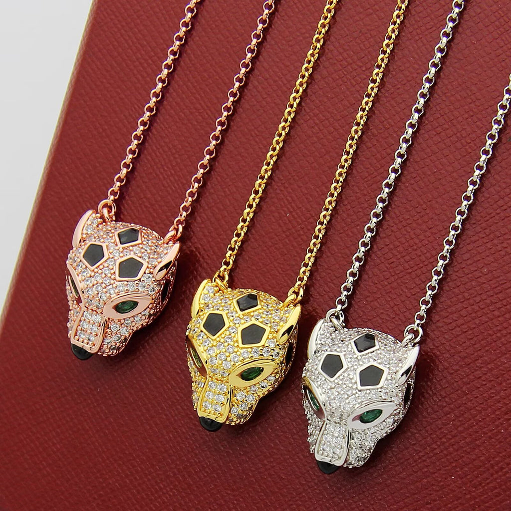 [LOXURA]PANTHERE FULL DIAMOND NECKLACE