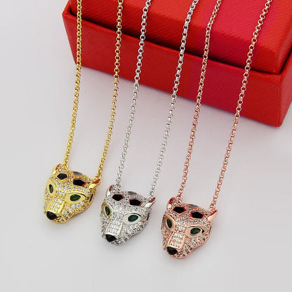 [LOXURA]PANTHERE FULL DIAMOND NECKLACE