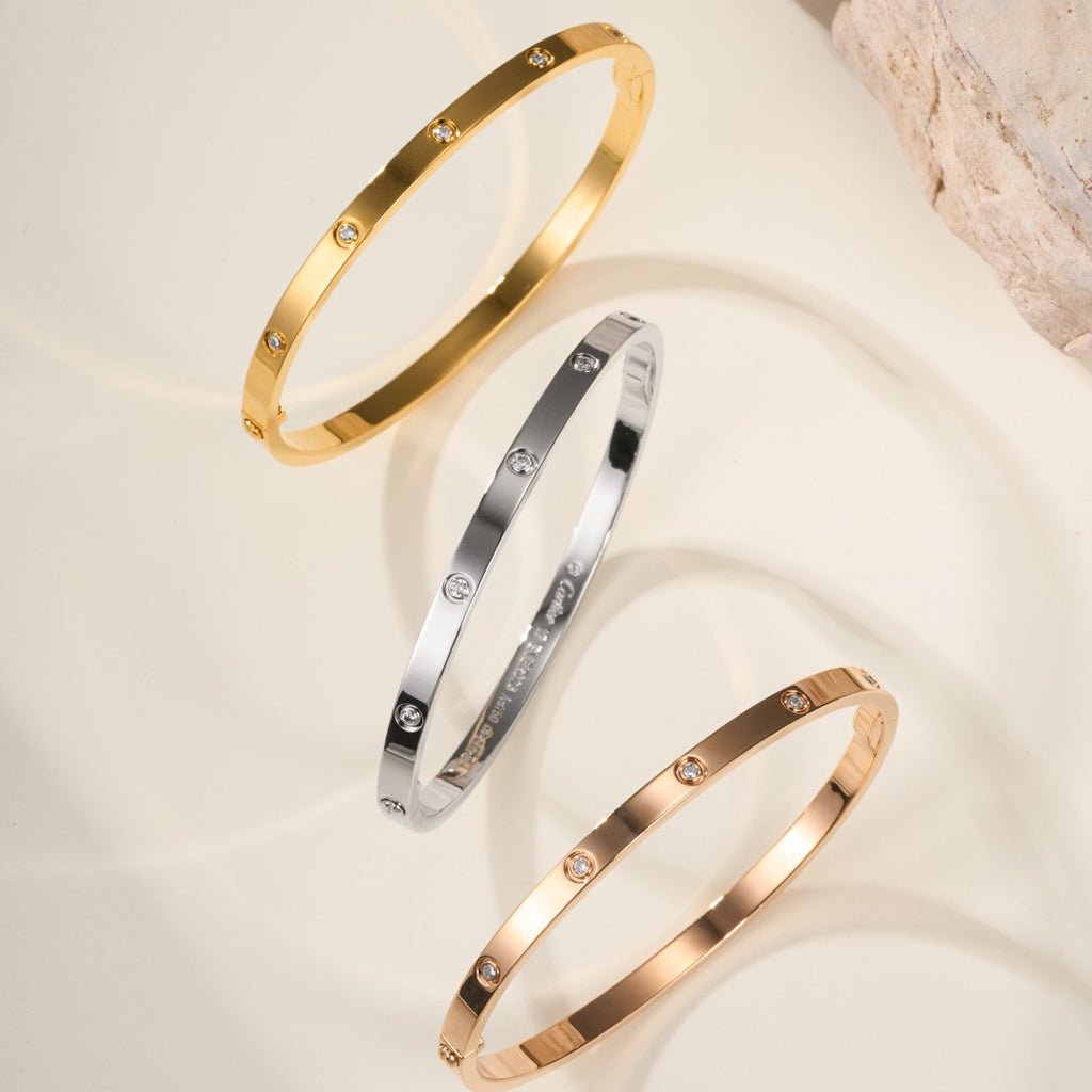 [LOXURA]LOVE BRACELET 3.65MM 10 DIAMONDS
