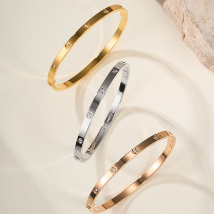 [LOXURA]LOVE BRACELET 3.65MM 10 DIAMONDS
