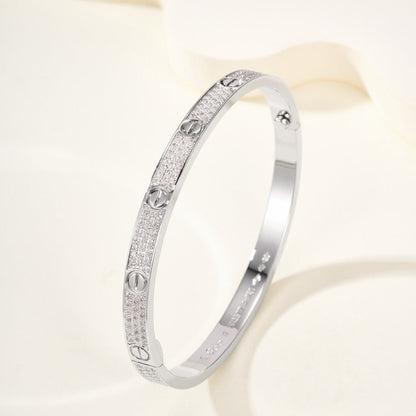 [LOXURA]LOVE BRACELET 4.8MM DIAMOND-PAVED