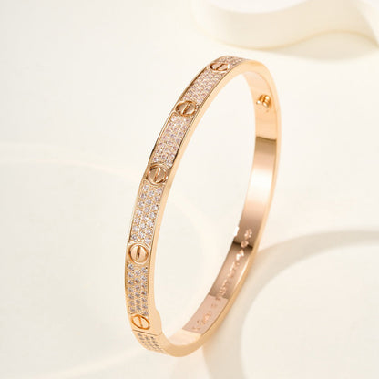 [LOXURA]LOVE BRACELET 4.8MM DIAMOND-PAVED