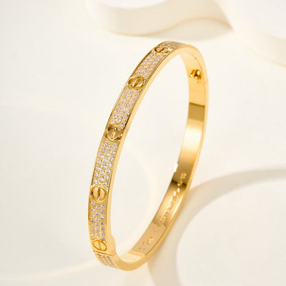 [LOXURA]LOVE BRACELET 4.8MM DIAMOND-PAVED