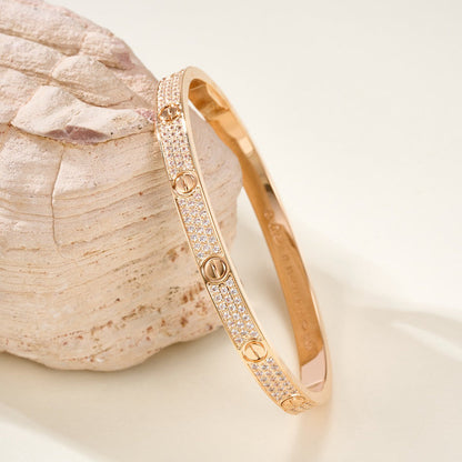 [LOXURA]LOVE BRACELET 4.8MM DIAMOND-PAVED