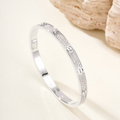 [LOXURA]LOVE BRACELET 4.8MM DIAMOND-PAVED