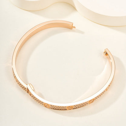[LOXURA]LOVE BRACELET 4.8MM DIAMOND-PAVED