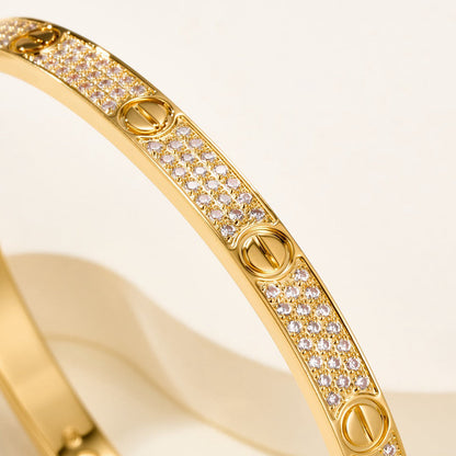 [LOXURA]LOVE BRACELET 4.8MM DIAMOND-PAVED